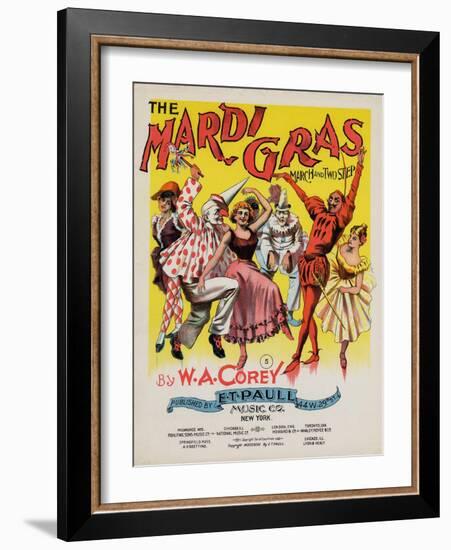 The Mardi Gras March and Two Step, Sam DeVincent Collection, National Museum of American History-null-Framed Art Print