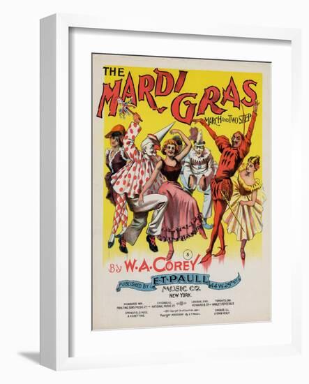 The Mardi Gras March and Two Step, Sam DeVincent Collection, National Museum of American History-null-Framed Art Print