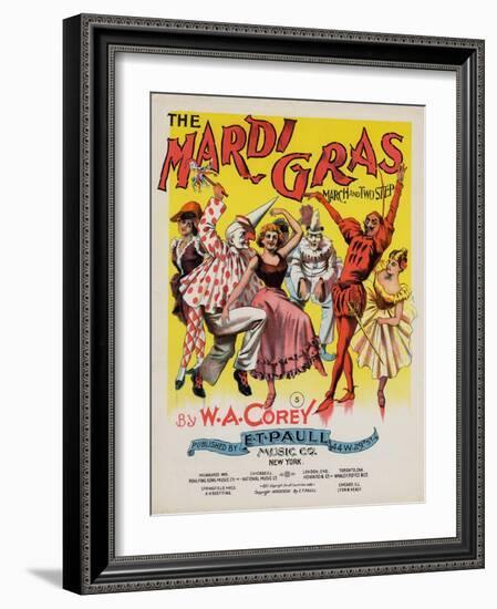 The Mardi Gras March and Two Step, Sam DeVincent Collection, National Museum of American History-null-Framed Art Print