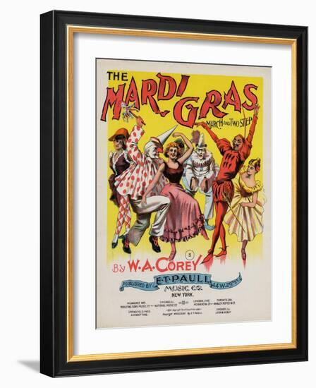 The Mardi Gras March and Two Step, Sam DeVincent Collection, National Museum of American History-null-Framed Art Print