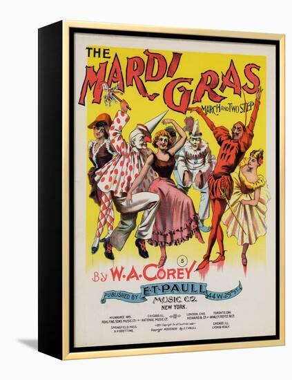 The Mardi Gras March and Two Step, Sam DeVincent Collection, National Museum of American History-null-Framed Stretched Canvas