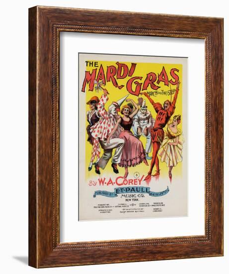 The Mardi Gras March and Two Step, Sam DeVincent Collection, National Museum of American History-null-Framed Premium Giclee Print