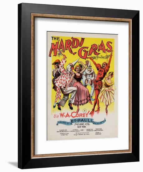 The Mardi Gras March and Two Step, Sam DeVincent Collection, National Museum of American History-null-Framed Premium Giclee Print