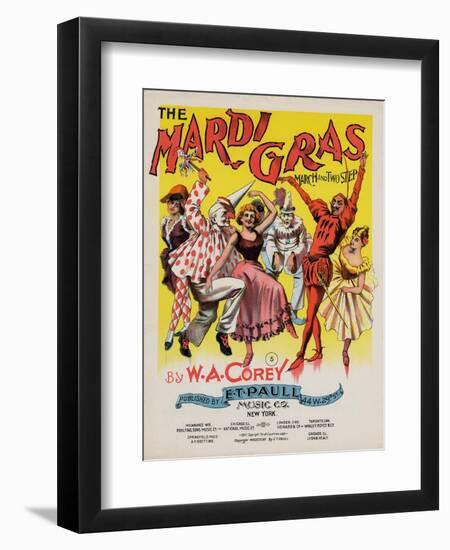 The Mardi Gras March and Two Step, Sam DeVincent Collection, National Museum of American History-null-Framed Premium Giclee Print