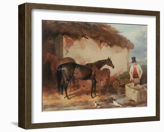 The Mare 'Perhaps' with Her Foal, 1846-Harry Hall-Framed Giclee Print