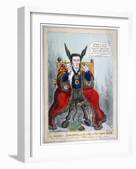 The mare's lamentation, or the self-willed Don-Key', 1830-John Phillips-Framed Giclee Print