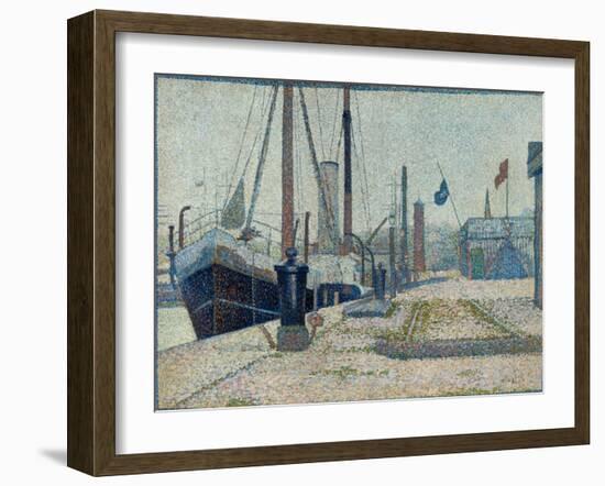 The 'Maria' at Honfleur, 1886-Georges Pierre Seurat-Framed Giclee Print