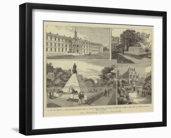 The Mariette Fete at Boulogne-null-Framed Giclee Print