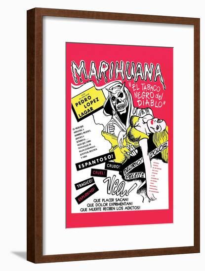 The Marihuana Story-null-Framed Art Print