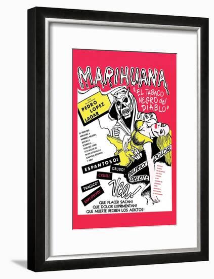 The Marihuana Story-null-Framed Art Print