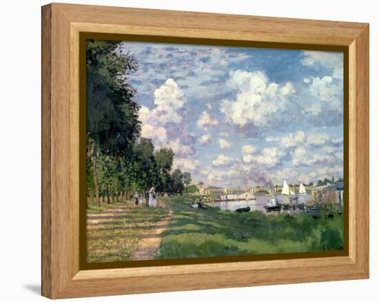 The Marina at Argenteuil, 1872-Claude Monet-Framed Premier Image Canvas