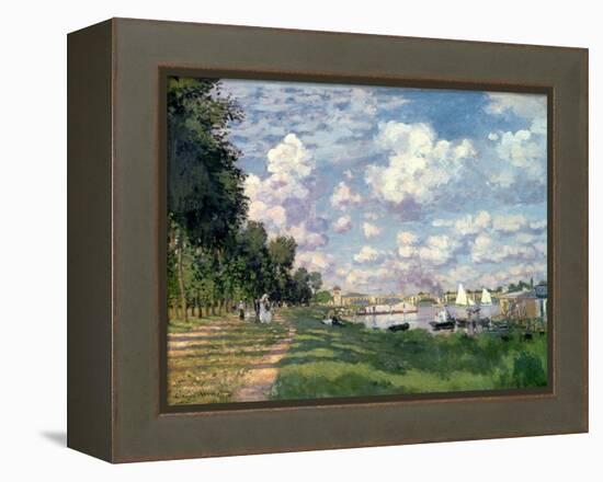 The Marina at Argenteuil, 1872-Claude Monet-Framed Premier Image Canvas