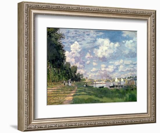 The Marina at Argenteuil, 1872-Claude Monet-Framed Premium Giclee Print