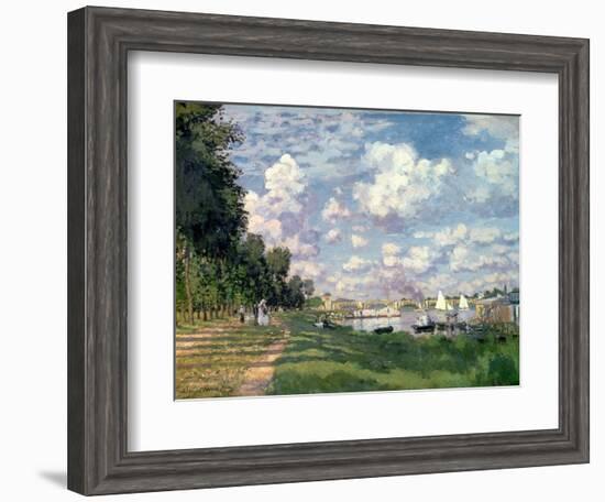 The Marina at Argenteuil, 1872-Claude Monet-Framed Premium Giclee Print