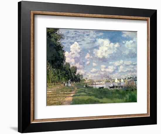 The Marina at Argenteuil, 1872-Claude Monet-Framed Premium Giclee Print