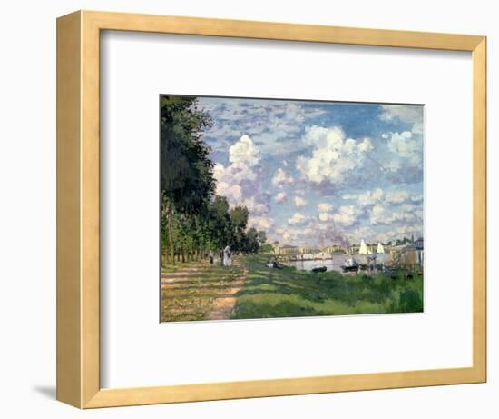 The Marina at Argenteuil, 1872-Claude Monet-Framed Premium Giclee Print