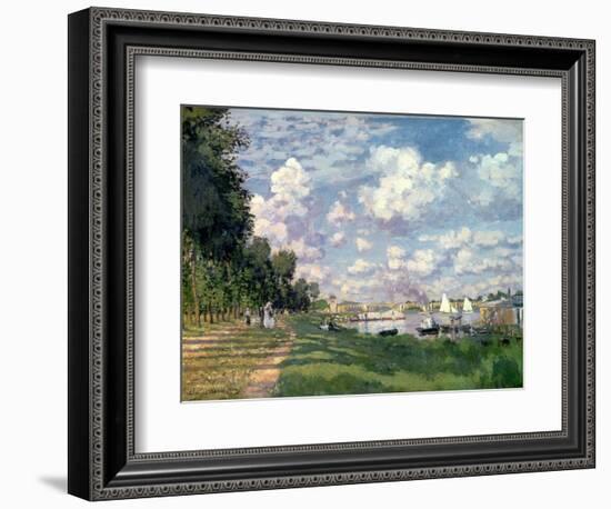 The Marina at Argenteuil, 1872-Claude Monet-Framed Premium Giclee Print