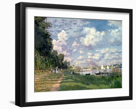 The Marina at Argenteuil, 1872-Claude Monet-Framed Giclee Print