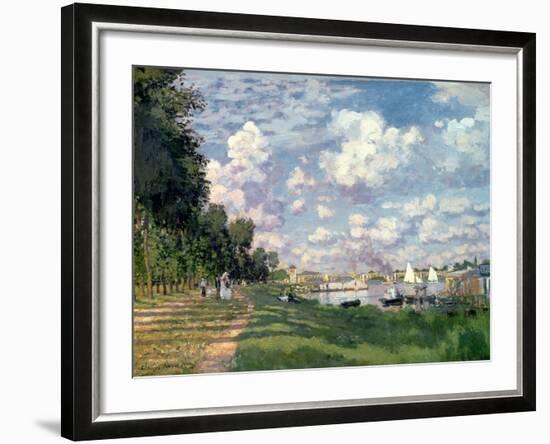 The Marina at Argenteuil, 1872-Claude Monet-Framed Giclee Print