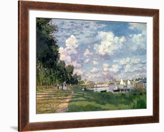 The Marina at Argenteuil, 1872-Claude Monet-Framed Giclee Print