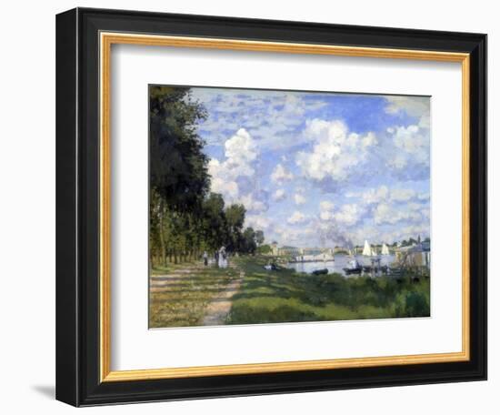 The Marina at Argenteuil, 1872-Claude Monet-Framed Giclee Print