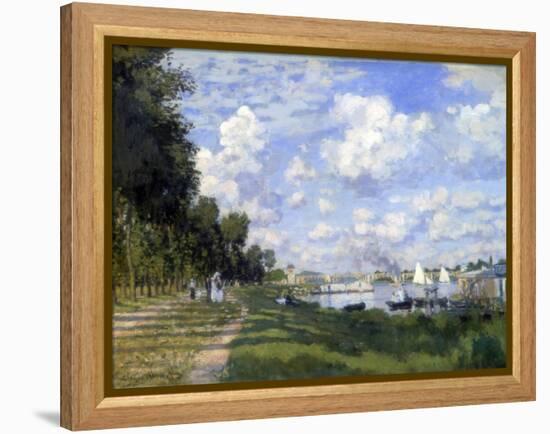 The Marina at Argenteuil, 1872-Claude Monet-Framed Premier Image Canvas
