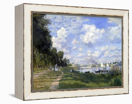 The Marina at Argenteuil, 1872-Claude Monet-Framed Premier Image Canvas