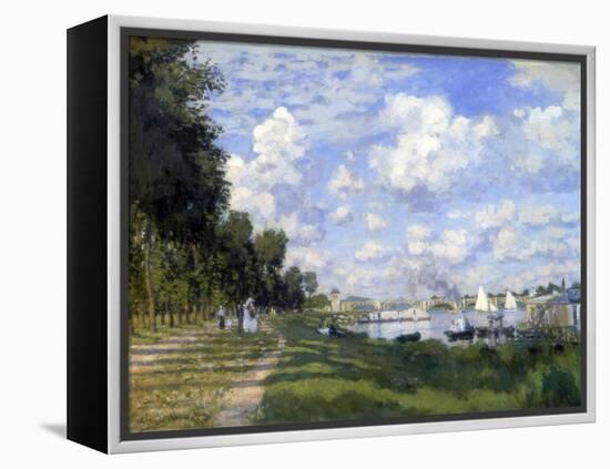 The Marina at Argenteuil, 1872-Claude Monet-Framed Premier Image Canvas