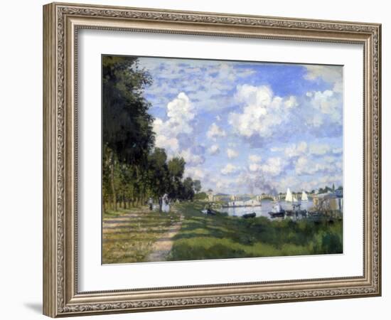 The Marina at Argenteuil, 1872-Claude Monet-Framed Giclee Print