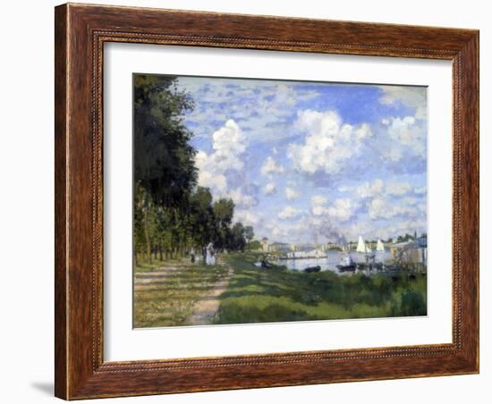 The Marina at Argenteuil, 1872-Claude Monet-Framed Giclee Print