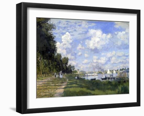 The Marina at Argenteuil, 1872-Claude Monet-Framed Giclee Print