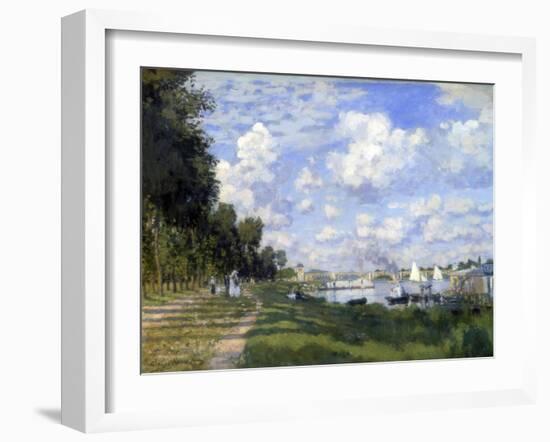 The Marina at Argenteuil, 1872-Claude Monet-Framed Giclee Print