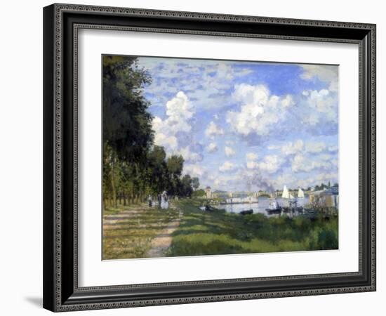 The Marina at Argenteuil, 1872-Claude Monet-Framed Giclee Print