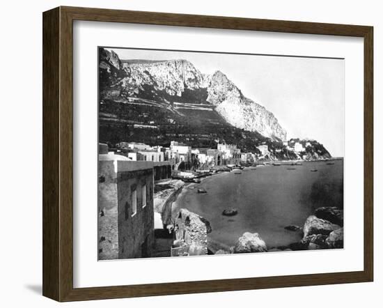 The Marina, Capri, Italy, 1893-John L Stoddard-Framed Giclee Print