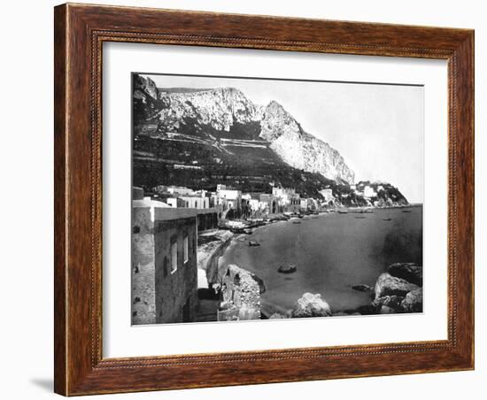 The Marina, Capri, Italy, 1893-John L Stoddard-Framed Giclee Print