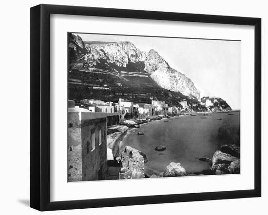 The Marina, Capri, Italy, 1893-John L Stoddard-Framed Giclee Print