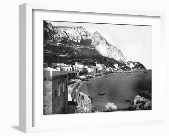 The Marina, Capri, Italy, 1893-John L Stoddard-Framed Giclee Print