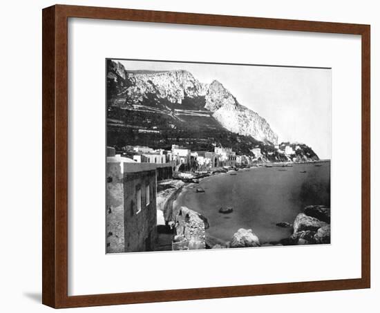 The Marina, Capri, Italy, 1893-John L Stoddard-Framed Giclee Print