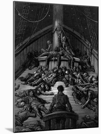 The Mariner Gazes on His Dead Companions and Laments the Curse of His Survival-Gustave Doré-Mounted Giclee Print