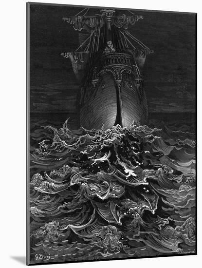 The Mariner Gazes on the Ocean and Laments His Survival While All His Fellow Sailors Have Died-Gustave Doré-Mounted Giclee Print