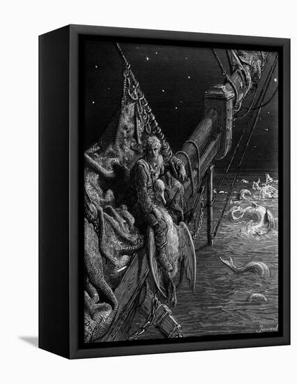 The Mariner Gazes on the Serpents in the Ocean-Gustave Doré-Framed Premier Image Canvas