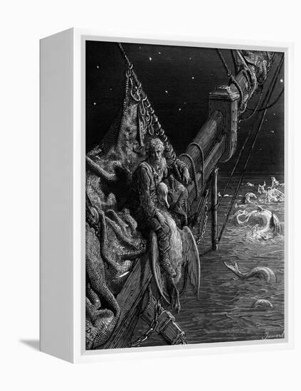 The Mariner Gazes on the Serpents in the Ocean-Gustave Doré-Framed Premier Image Canvas