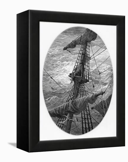 The Mariner Up the Mast During a Storm-Gustave Doré-Framed Premier Image Canvas