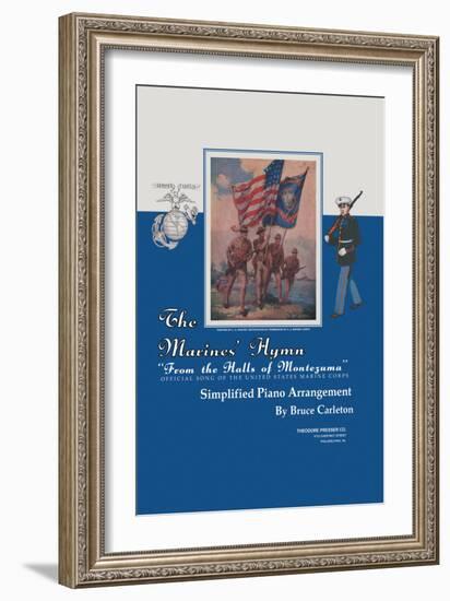 The Marines' Hymn-L.a. Shafer-Framed Art Print