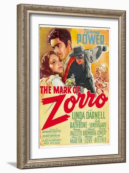 The Mark of Zorro (aka La Marca Del Zorro)-null-Framed Premium Giclee Print