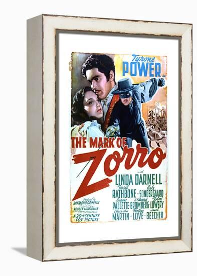 The Mark of Zorro - Movie Poster Reproduction-null-Framed Stretched Canvas