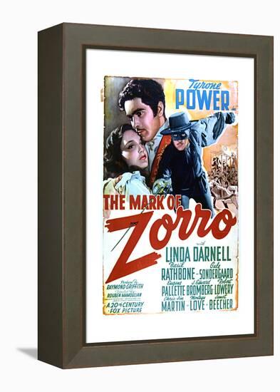 The Mark of Zorro - Movie Poster Reproduction-null-Framed Stretched Canvas