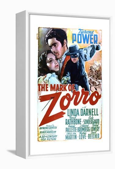 The Mark of Zorro - Movie Poster Reproduction-null-Framed Stretched Canvas