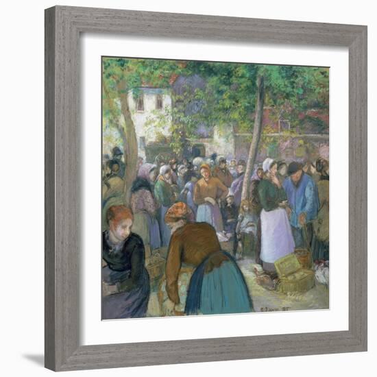 The Market, 1885-Camille Pissarro-Framed Giclee Print