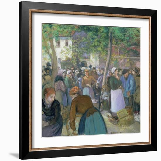 The Market, 1885-Camille Pissarro-Framed Giclee Print